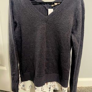 NWT LOFT Layered Sweater